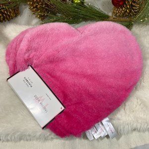 Tabitha Webb Ombre Pink Heart Shape Faux Plush Fur Placemats Set of 4 New